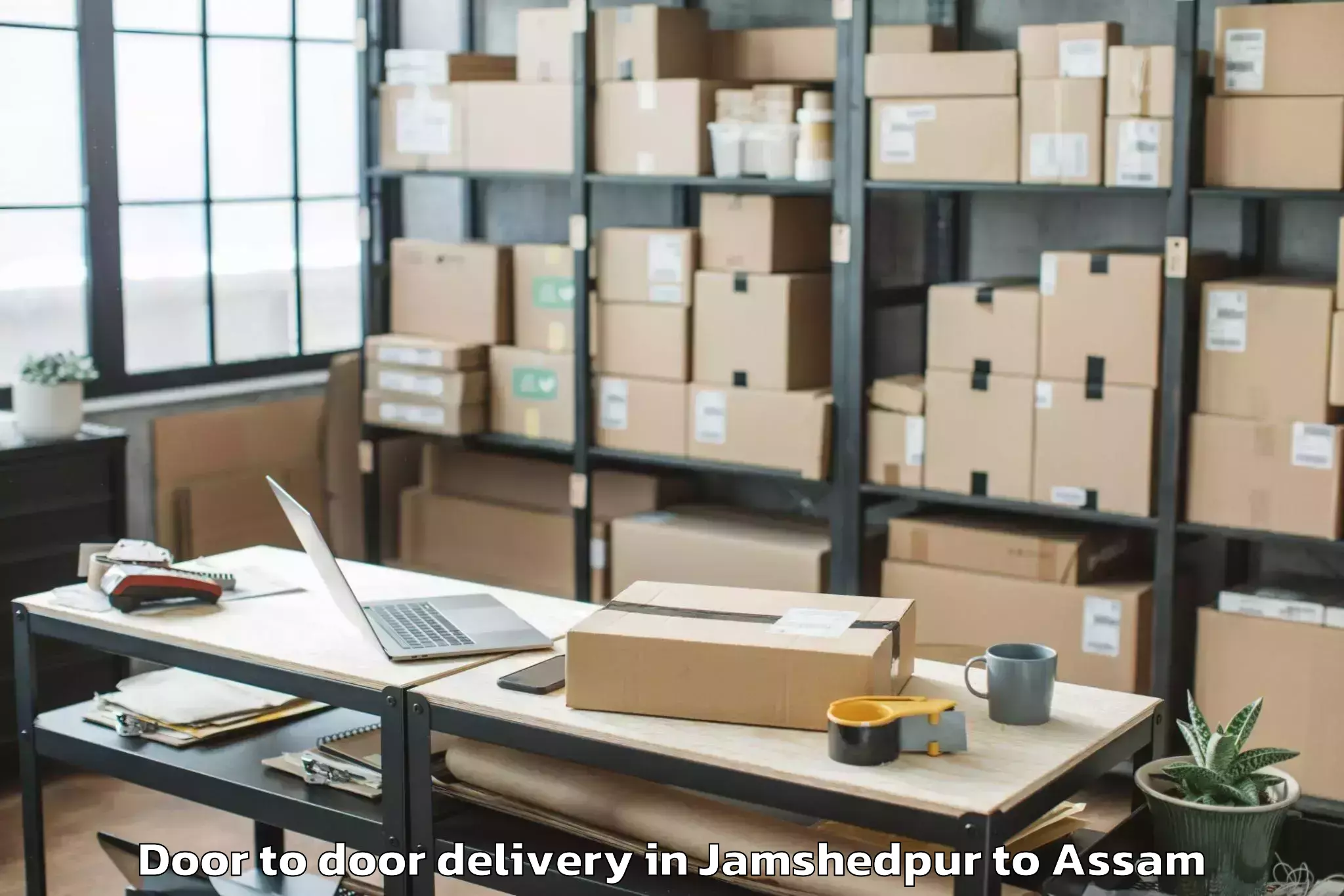 Quality Jamshedpur to Salonibari Airport Tez Door To Door Delivery